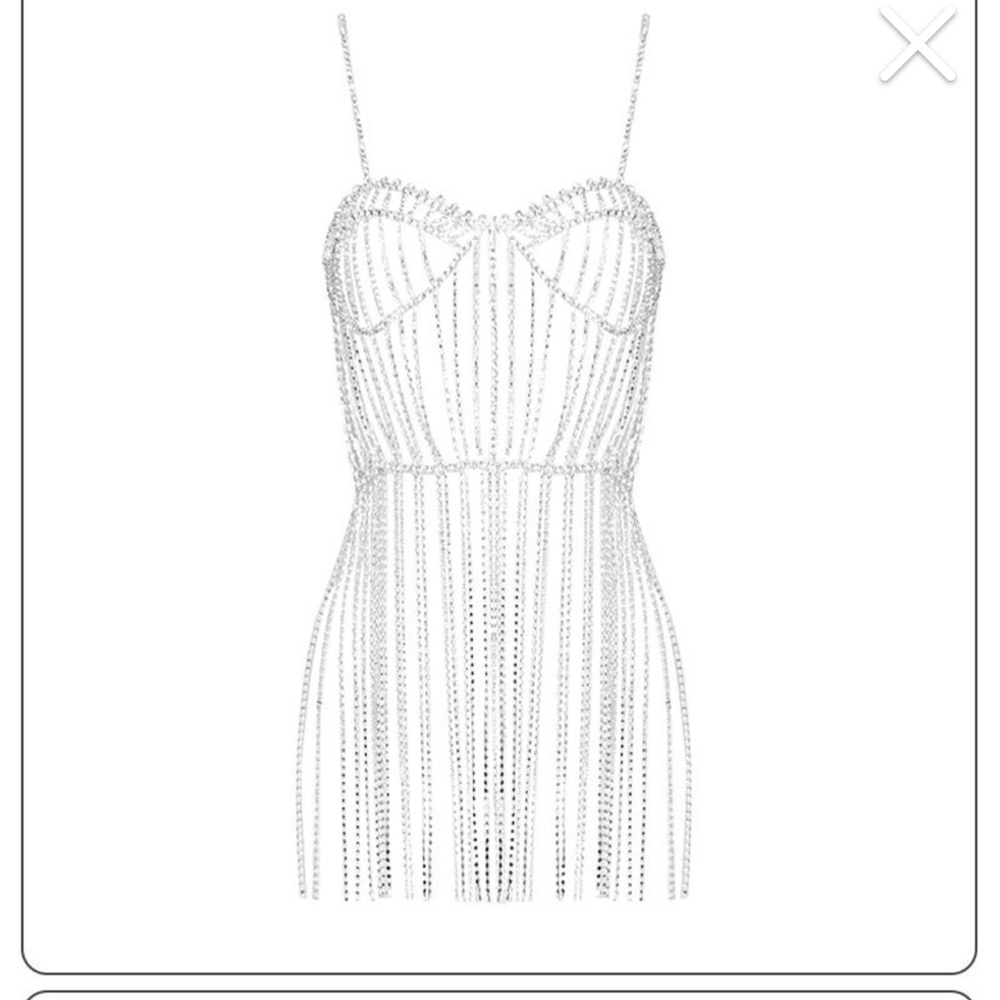 Rhinestone Body Dress - Overlay